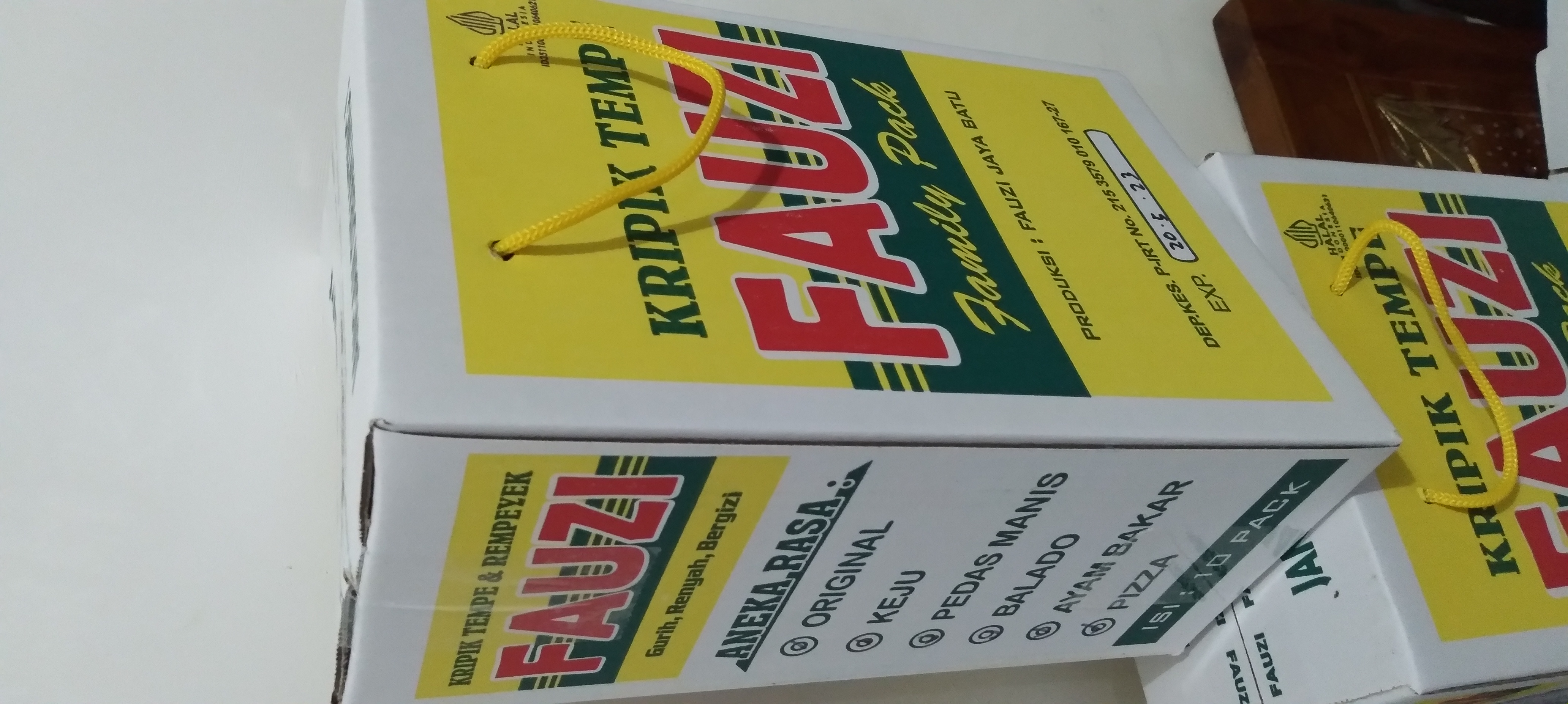 Kripik Tempe Paket Bok Merek FAUZI Isi 10pcs